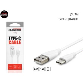 Resim Subzero Cl36 Type-c Şarj Kablosu 