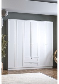 Resim Sarmobi Terra 6 Kapaklı 2 Çekmeceli Dolap 54tra600103krkr Beyaz 