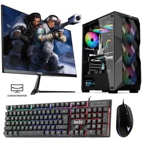 Resim İzoly Entei X i3-12100F 16 GB 512 GB M.2 NVMe RX 580 24" Free Dos Masaüstü Oyuncu Bilgisayarı 