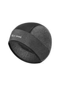 Resim Springsun Yazın Uv Koruma Nefes Alabilir Bisiklet Bandanası, Koşu Motosiklet İçin Çok Amaçlı Buz İpeği Şapka Gri 