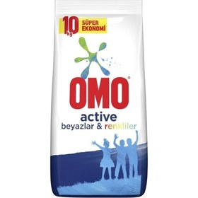 Resim Omo Matik Active Beyazlar ve Renkliler 10 kg + 10 kg 