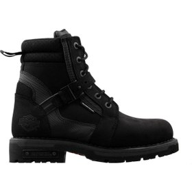 Resim Harley Davidson 025M100697 Franco WP Siyah Nubuk Erkek Hakiki Der 