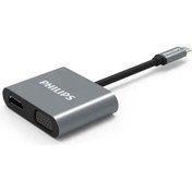 Resim Philips Type-C HDMI VGA USB Dönüştürücü Adaptör 
