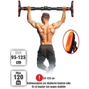 Resim Unichrome Kapı Barı Koridor Barfiksi Barfix Spor Aleti Demiri 90 - 130 CM 