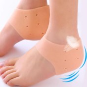 Resim Jetfast Esnek Silikon Topuk Gömleği Topuk Dikeni Çorabı Koruyucu Gömlek Tabanlık 1 Çift 