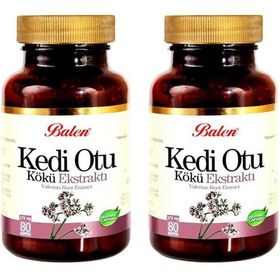 Resim Balen Kedi Otu Kökü Ekstraktı (Valerian Root) 375 Mg 80 Kapsül 2 Adet 