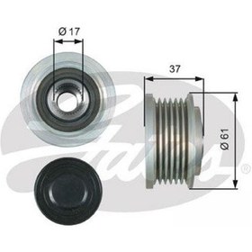 Resim GATES OAP7164 Alternatör Kasnağı Chevrolet Cruze J300 09- 2,0DCI 