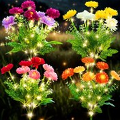 Resim 1 adet Lotus Çiçeği Dekoratif Yolu Işığı için Güneş Enerjili Kar, Bahçe Atmosfer Işığı, Avlu, Balkon, Villa Çimi ve Festival Parti Sahnesi Süslemesi için Uygun Simüle Edilmiş Çiçek Aydınlatması 