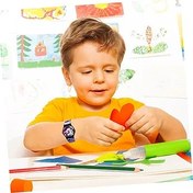 Resim SOIMISS 2 Adet Karikatür Kamuflaj Izle Erkek Saatler Çocuklar Için Saatler Çocuk Hediyeler Moda Izle Erkek Izle Okunması Kolay Izle Kız Biraz Taze Pvc Mor Öğrenci Kuvars 