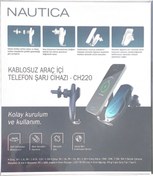 Resim ERİLETİSİM Nautica 15w Hızlı Kablosuz Araç Içi Şarj Cihazı Ve Telefon Tutucu 