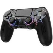 Resim Aırstorr Airstorr PS3/PS4/PC Uyumlu Joystick RGB Desenli Işıklı Çift Motor Bluetooth Oyun Konsol Uyumlu 