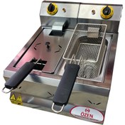 Resim ÖZEN ENDÜSTRİYEL MUTFAK Elektrikli Fritöz 3+3 (6LT) Patates Kızartma Makine Sanayi Tipi 220v 