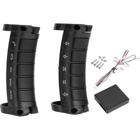 Resim Decisive Direksiyon Denetleyici Evrensel Araba Direksiyon Uzaktan Kumanda Kablosuz DVD Navigasyon Düğmeleri Denetleyici (Yurt Dışından) 