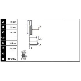 Resim ECOFIX KRL1429ECF Aks Kafası Fiesta VFusion 01- 1,4TDCI Dıåz 