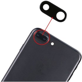 Resim iPhone 7 PLUS Arka Kamera Camı Lens Yapışkanlı 