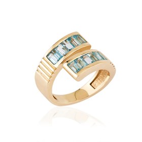 Resim Twist Aqua Ring - 14 