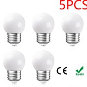Resim 5 adet E27 3W LED ampul lambaları, Gündüz beyaz 6000K sıcak beyaz 3000K ultra parlak ampuller oturma odası mutfak yatak odası ve ofis için 