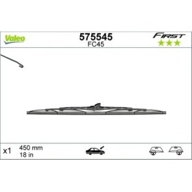 Resim Valeo SİLECEK SÜPÜRGESİ 450MM NORMAL TİP FİRST ÜNİVERSAL 65081600 