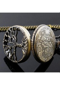 Resim Köstekli Hayat Ağacı Temalı Cep Saati 