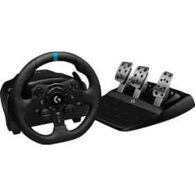 Resim FourForce G G923 Driving Force Yarış Direksiyonu, Aşamalı Fren Pedalı, Alüminyum, Çelik ve Deri Yapı, Ps3/ps4/ps5/pc ile Uyumlu, Trueforce Teknolojisi, Aşamalı Fren Pedalı, Siyah 