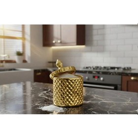 Resim Rova Tr Cam Kavanoz Altın 