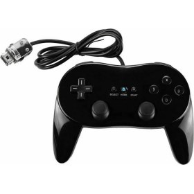 Resim Serfhyff Nintendo Wii Ikinci Nesil Kablolu Oyun Denetleyicisi Oyun Oyun Oyun Konsolu Joypad Uzak Pad-Black (Yurt Dışından) 