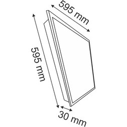 Resim Helios 60X60 Backlight Panel LED Armatür 40W 6500K 10 Adet 