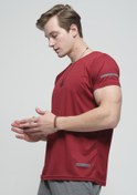 Resim Oksit Cappi Mikro Polyester Slim Fit Performans Antrenman Sporcu Erkek Tshirt 