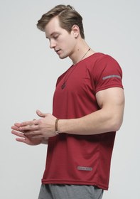Resim Oksit Cappi Mikro Polyester Slim Fit Performans Antrenman Sporcu Erkek Tshirt 