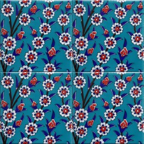 Resim Can Seramik 20*20 Cm CÇ60T Kütahya Çini Karo 5' Li 1 Paket 