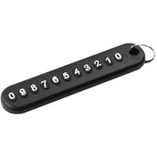 Resim Siyah Yeni Dıy Anti-kayıp Telefon Numarası Kolye Araba Anahtarı Anahtarlık Çanta Asılı Dekorlar Araba Süsleme 