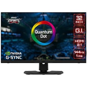 Resim MSI 32" OPTIX MPG321UR QD 144Hz 1Ms IPS UHD Flat G-Sync Compatible Gaming Monitör MSI