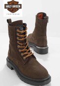 Resim Harley Davidson Dark Brown Nubuk Hakiki Deri Kadın Bot & Bootie Hd0777002301 