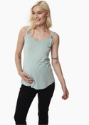 Resim Style The Bump Emery Düğme Detaylı Hamile Atlet 