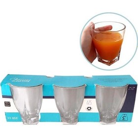 Resim Venüs 3'lü Su Bardağı 250ml Royaleks-212 Çok Renkli 