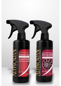 Resim Yüzey Arındırma Ve Seramik Koruma Seti - Demir Tozu Sökücü 500ml + Ultra Hızlı Cila 500ml 