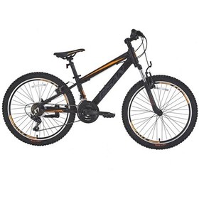 Resim Bisan Cooper Çocuk Bisikleti 28 Cm V 20 Jant 21 Vites Mat Siyah Turuncu Çok Renkli 