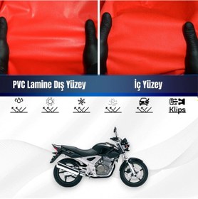 Resim Honda Xl 1000v Varadero Motosiklet Brandası Su Geçirmez Branda Kırmızı Branda Motor Branda Xxl 