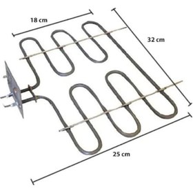 Resim Barbekü Rezistans 2000W 230V 6,5 Cr-Ni Krom 437085682 
