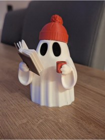 Resim Muvesta Işıklı Pilli Ledli Sevimli Hayalet Masa Ve Raf Dekoratif Obje-Sevimli Hayalet 