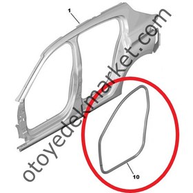 Resim Peugeot 308 (2022-2023) Ön Kapı Çerçeve Lastik Fitili (Orijinal) 