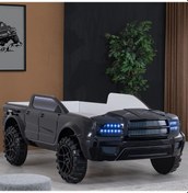 Resim Setaymobilya Arabalı Yatak, Pickup Ledli Arabalı Yatak, 100X190 - Siyah 