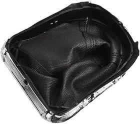 Resim Cruze 08-12 için Manuel Vites Topuzu Çizme Körüğü Kılıfı, PU Deri Vites Topuzu Kapağı Holden Petrol Modelleri ile Uyumlu, Siyah 