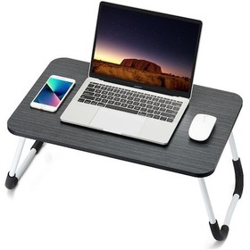 Resim Portatif Katlanabilir Düz Yüzeyli Yatak Üstü Laptop Sehpası 