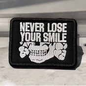 Resim Ex Patch Never Lose Your Smile Nakış Patch Peç 8 X 6 Cm 