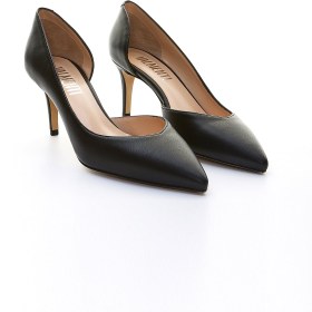 Resim Valmenti Kadın Hakiki Deri Siyah Stiletto VLM496 - 39 