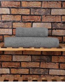Resim 2 Parça %100 Pamuklu Soft Lüx Banyo Havlu Seti Gri Renkli 