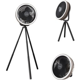 Resim Lenyes LHF11 LED Işıklı 4 Kademeli Çok Fonksiyonlu Soğutucu Fan Beyaz 