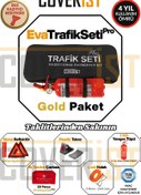 Resim COVERİST Eva Trafik Seti Plus - 1 KG Yangın Tüpü - 4 Yıllık - Siyah - Gold Paket 