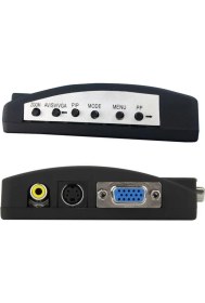 Resim Alfais 4870 Av Rca to Vga Video Çevirici Dönüştürücü Adaptör 